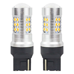 LED-pære CANBUS T20 7440 WY21W med amber lys
