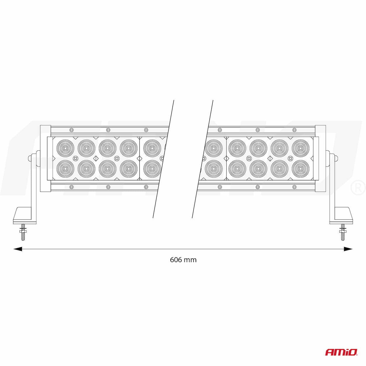 Projecteur de travail LED avec faisceau large et concentré
