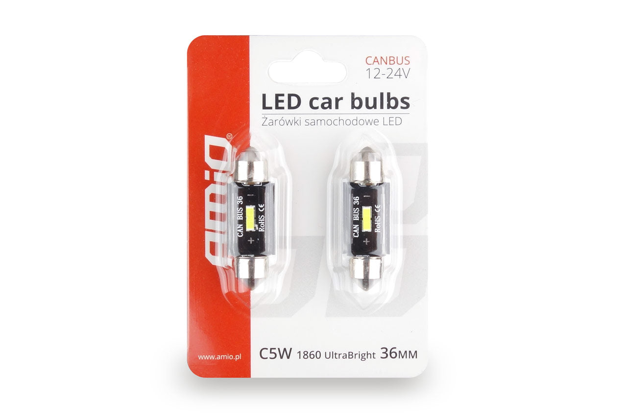 Ampoule navette LED CANBUS 36 mm pour 12/24 V