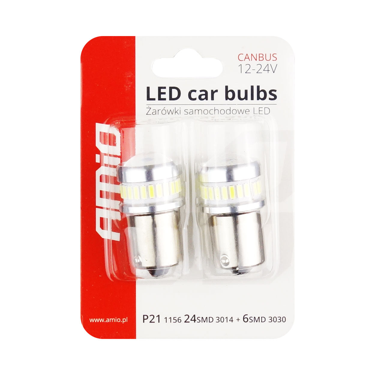 Ampoules LED BA15S 12-24 V en lot de 2 pièces.
