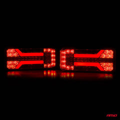 Gros plan sur le feu arrière combiné LED