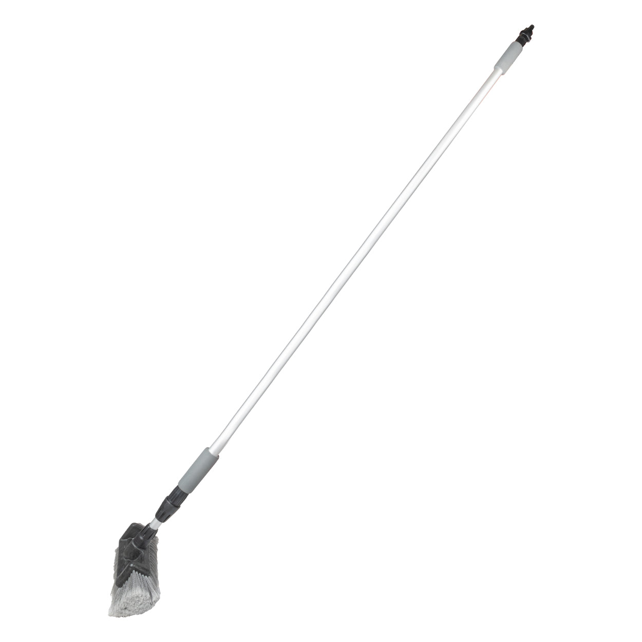 Brosse de lavage télescopique à passage d’eau avec manche en aluminium