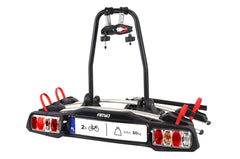 Porte-vélos pliable sur attelage pour 2 vélos