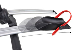 Détail du porte-vélos pour trois vélos