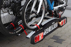 Porte-vélos sur attelage avec bras amovibles
