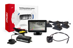 Parkeringsassistentsystem med TFT-display, kamera og sensorer