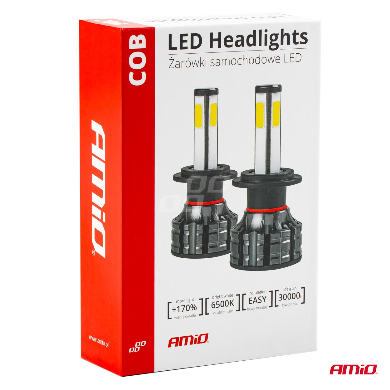 H1 COB LED-forlygte med monteringsdel