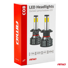 H4 COB LED-forlygter