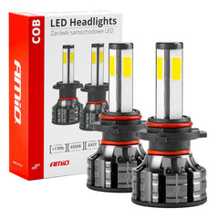 HB4 LED-pærer med COB-dioder og 6500K lysfarve
