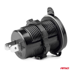 USB-oplader med to porte til 12-24 V