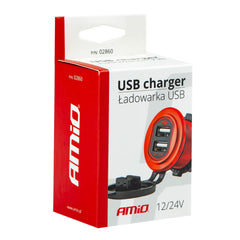 Chargeur USB avec éclairage rouge