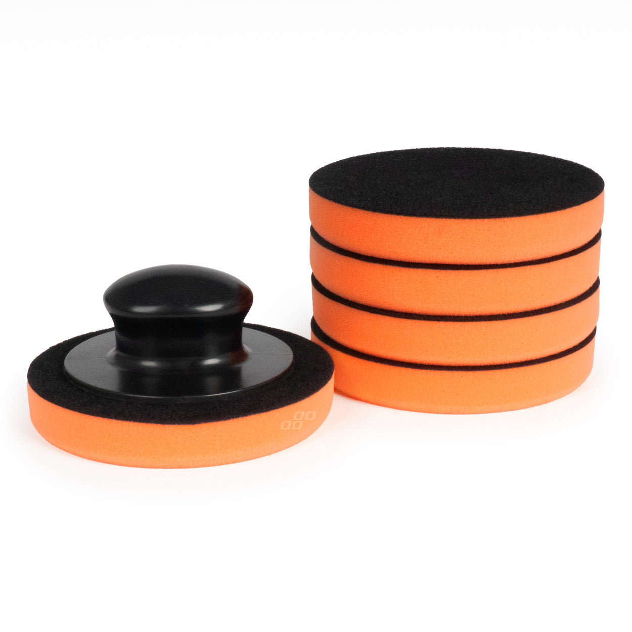 Fem vokspåføringspads med Velcro-holder