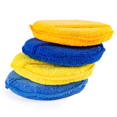 Quatre tampons de polissage en microfibre de couleurs différentes