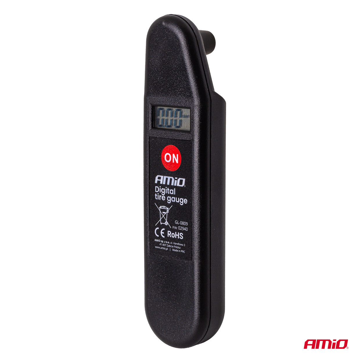 Manomètre de pression des pneus avec plage de mesure jusqu’à 10 bar et 150 psi