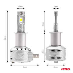 Ampoules LED H3 6500 K et 7920 lm