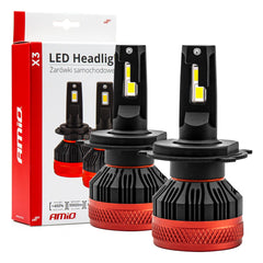 LED-forlygtepærer H4/H19 X3