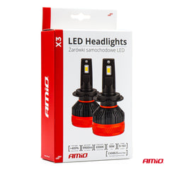 LED-forlygtepærer H4/H19 X3 detaljer