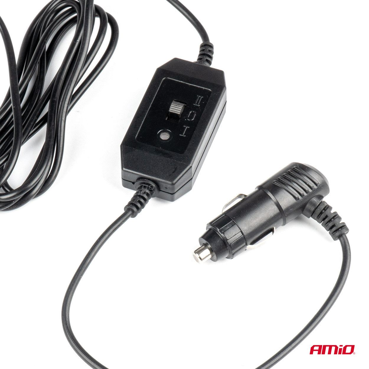 Ventilateur de voiture avec hélices noires et support de fixation