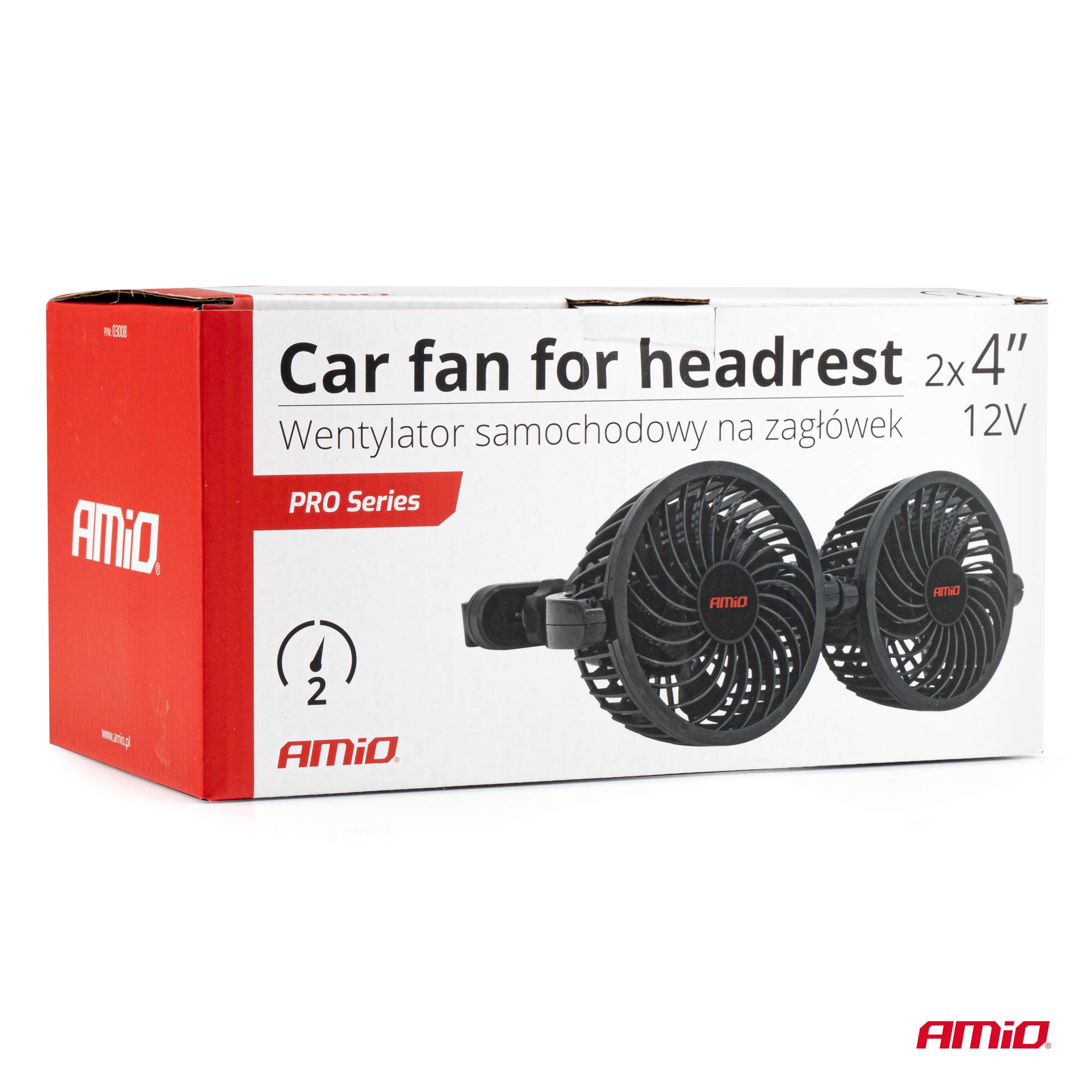 Ventilateur de voiture 12V avec câble de 2 mètres