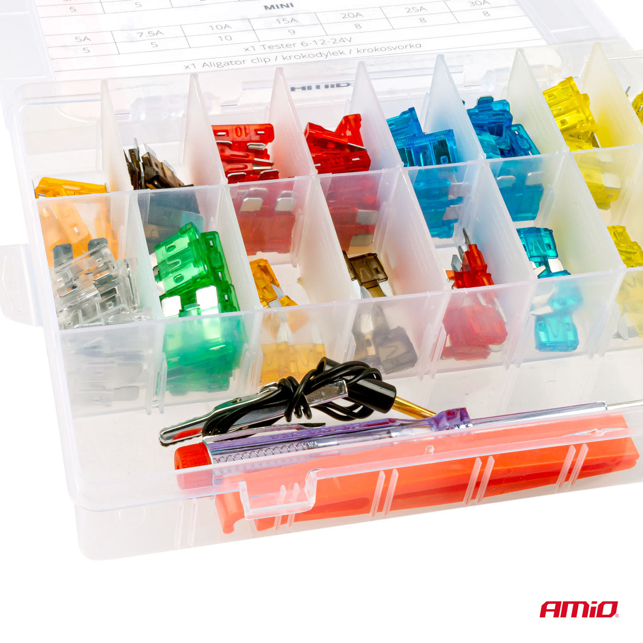 Mini-fusibles et fusibles standard en kit complet pour voiture