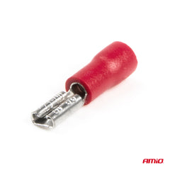 Kit de cosses plates femelles rouges pour montage sur câble