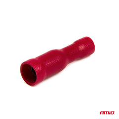 Røde isolerede kabelstik med 4 mm diameter