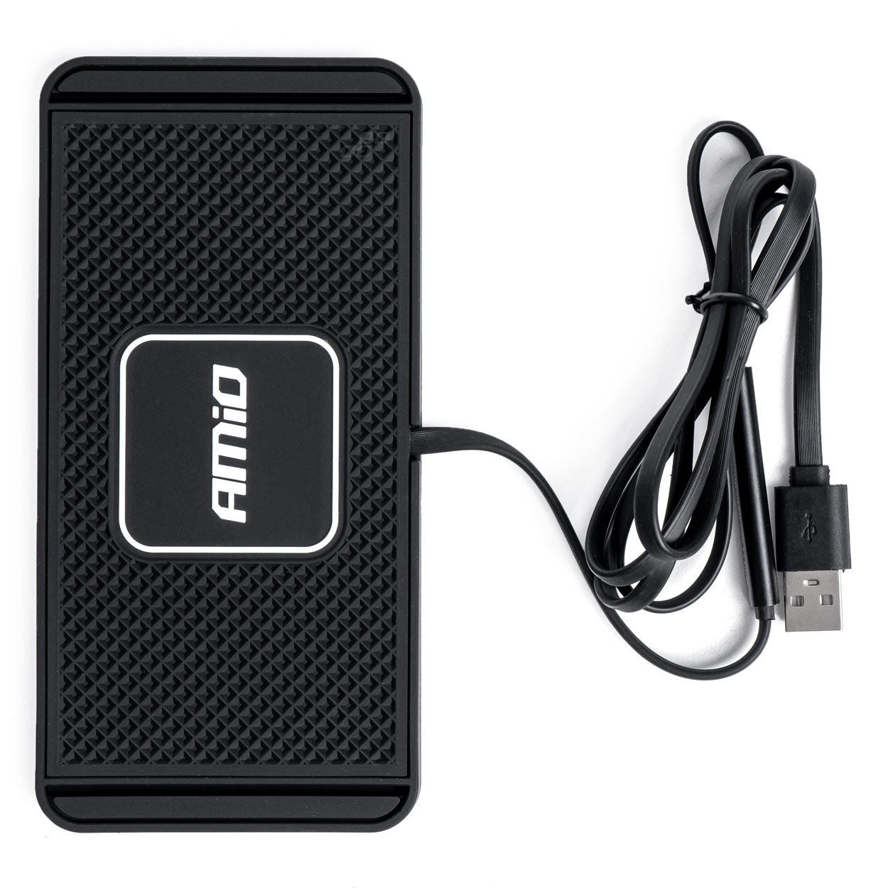 Chargeur de voiture sans fil avec recharge Qi 15W et support en silicone