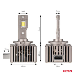 Ampoule LED D8S avec refroidissement actif