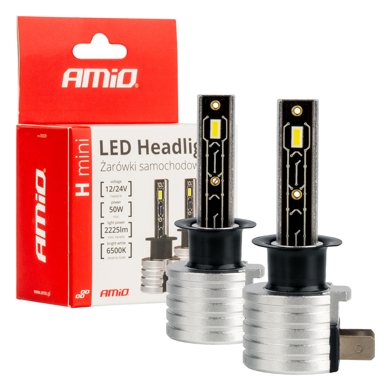 Ampoules de phare LED H1 à lumière blanche