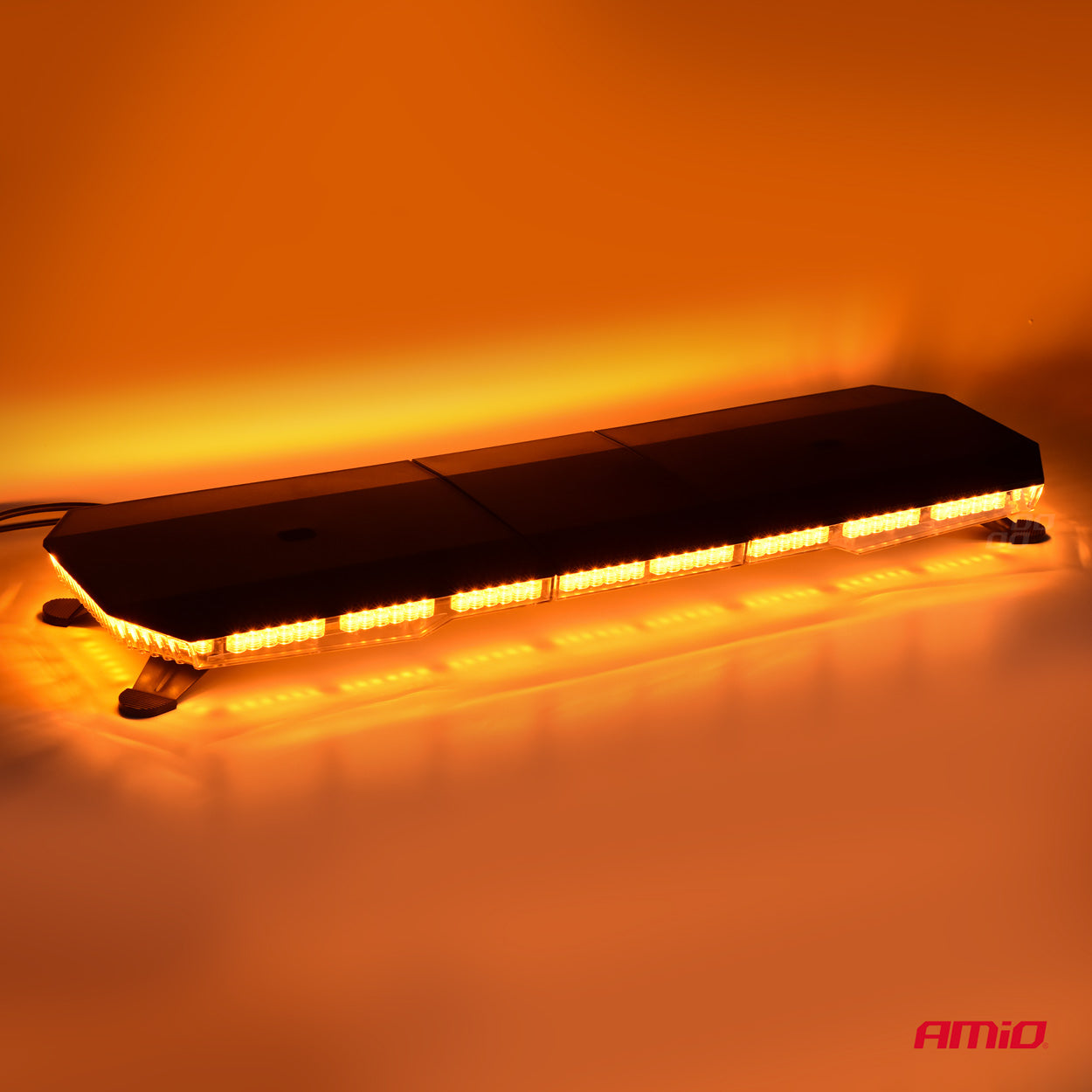LED-advarselslygte set fra siden