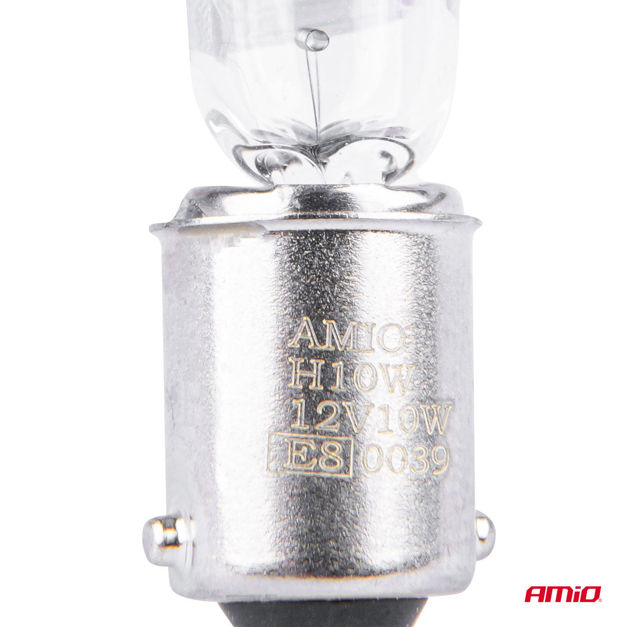 Deux ampoules halogènes H10W blanches avec culot BAX9S
