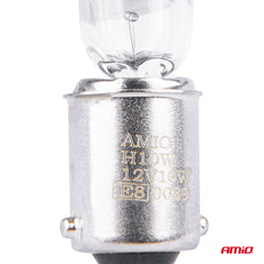 Deux ampoules halogènes H10W blanches avec culot BAX9S