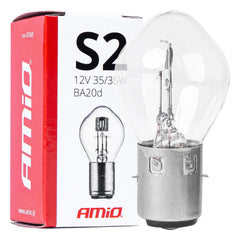 Ampoule halogène S2 avec culot BA20d pour scooter