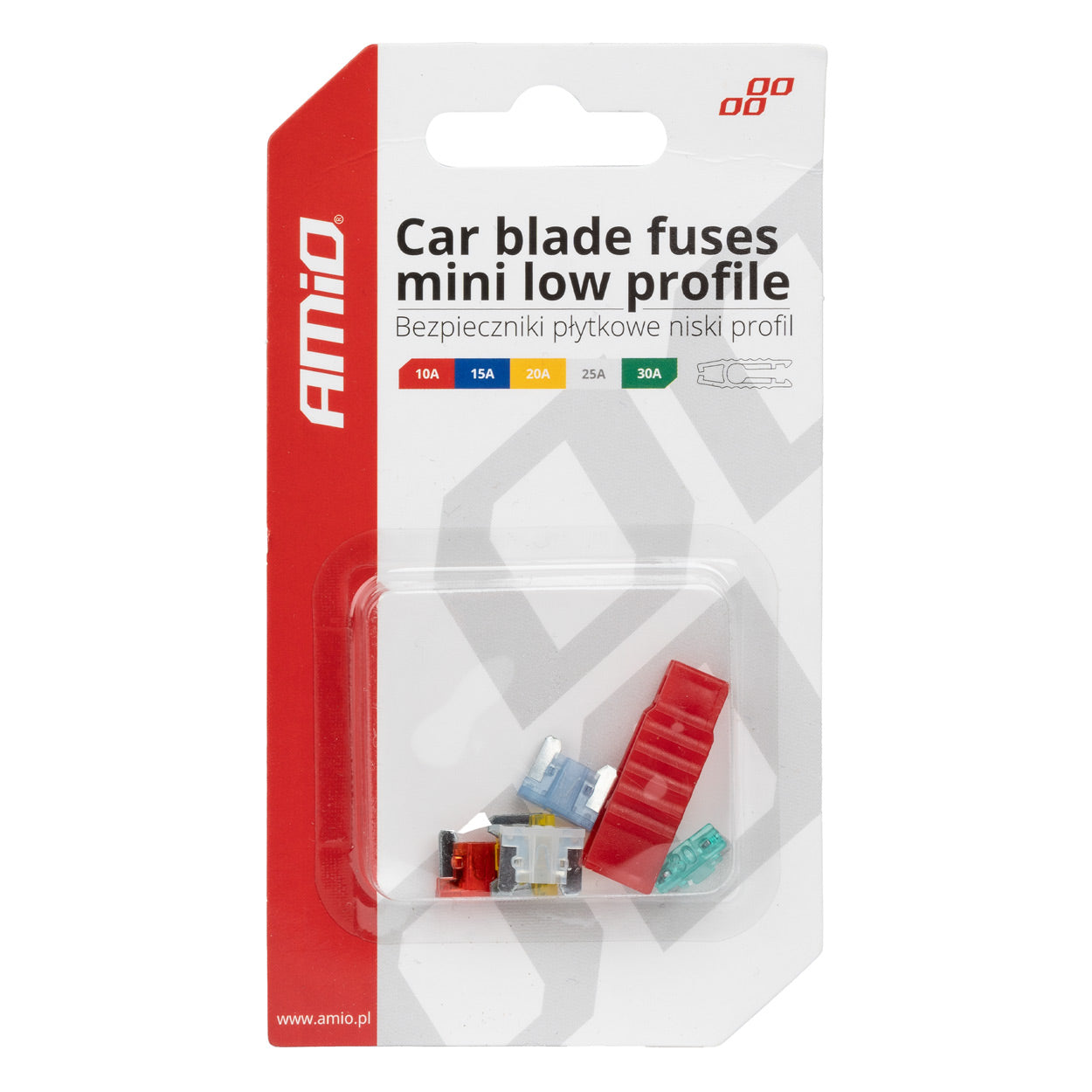 Mini-fusibles automobiles en ampérages mixtes avec outil d’extraction