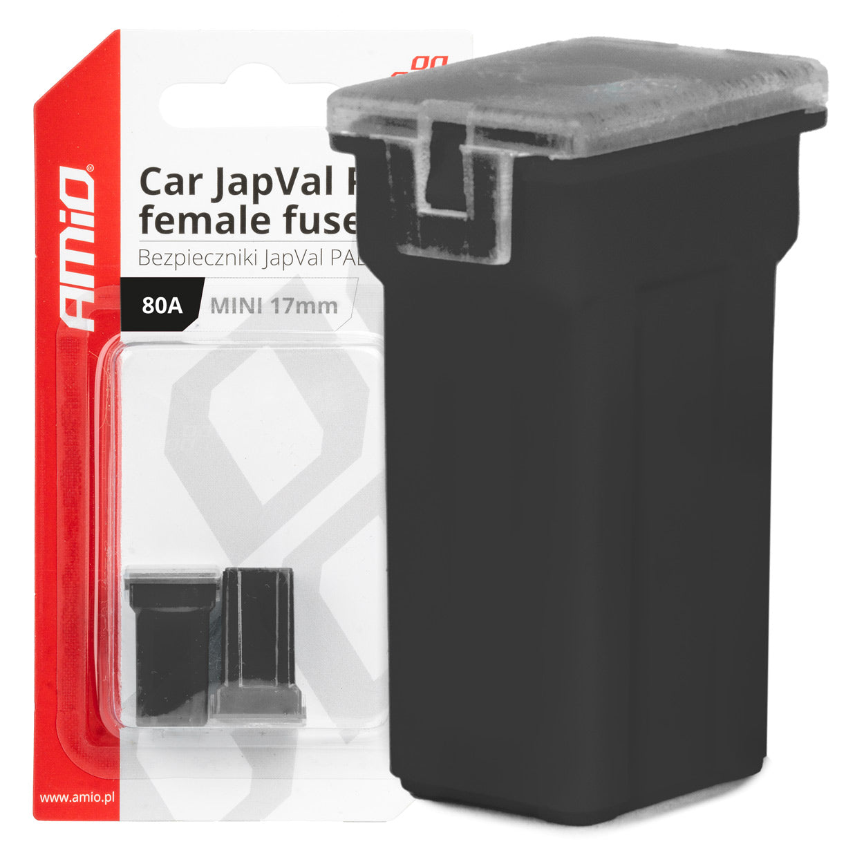 Mini-fusible femelle JAPVAL PAL 80 A et 17 mm