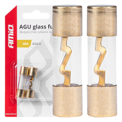 AGU glassikring 40 A i størrelse 38 x 10,3 mm