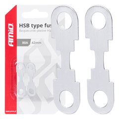 Fusible plat HSB 80 A, 42 x 12 mm