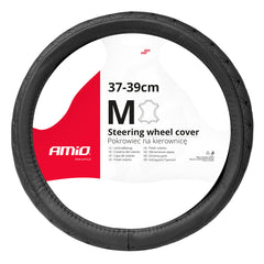 Couvre-volant en cuir véritable pour volant de 37 à 39 cm