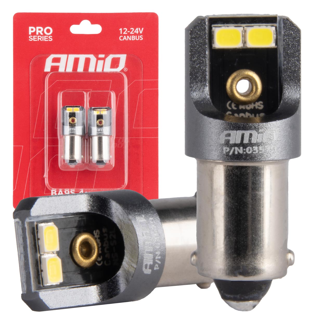 Ampoule LED T4W BA9S avec lumière blanche et CANBUS