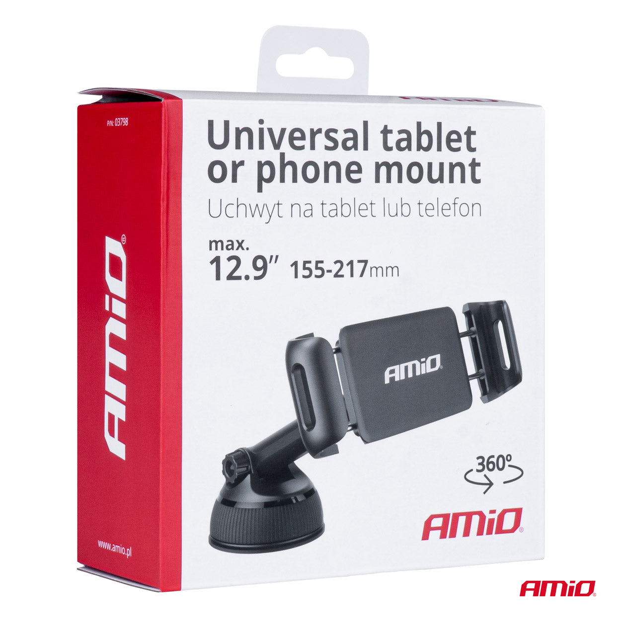Universal tablet- og telefonholder med justerbar arm
