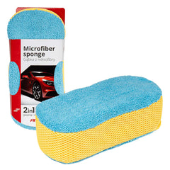 Mikrofibersvamp til bilpleje med ergonomisk form