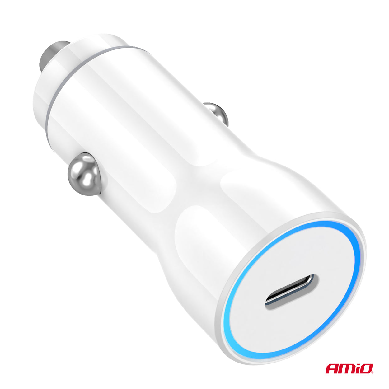 Kompakt USB-C-billader med 20 W effekt