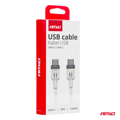 USB-C til USB-C-kabel med dataoverførsel