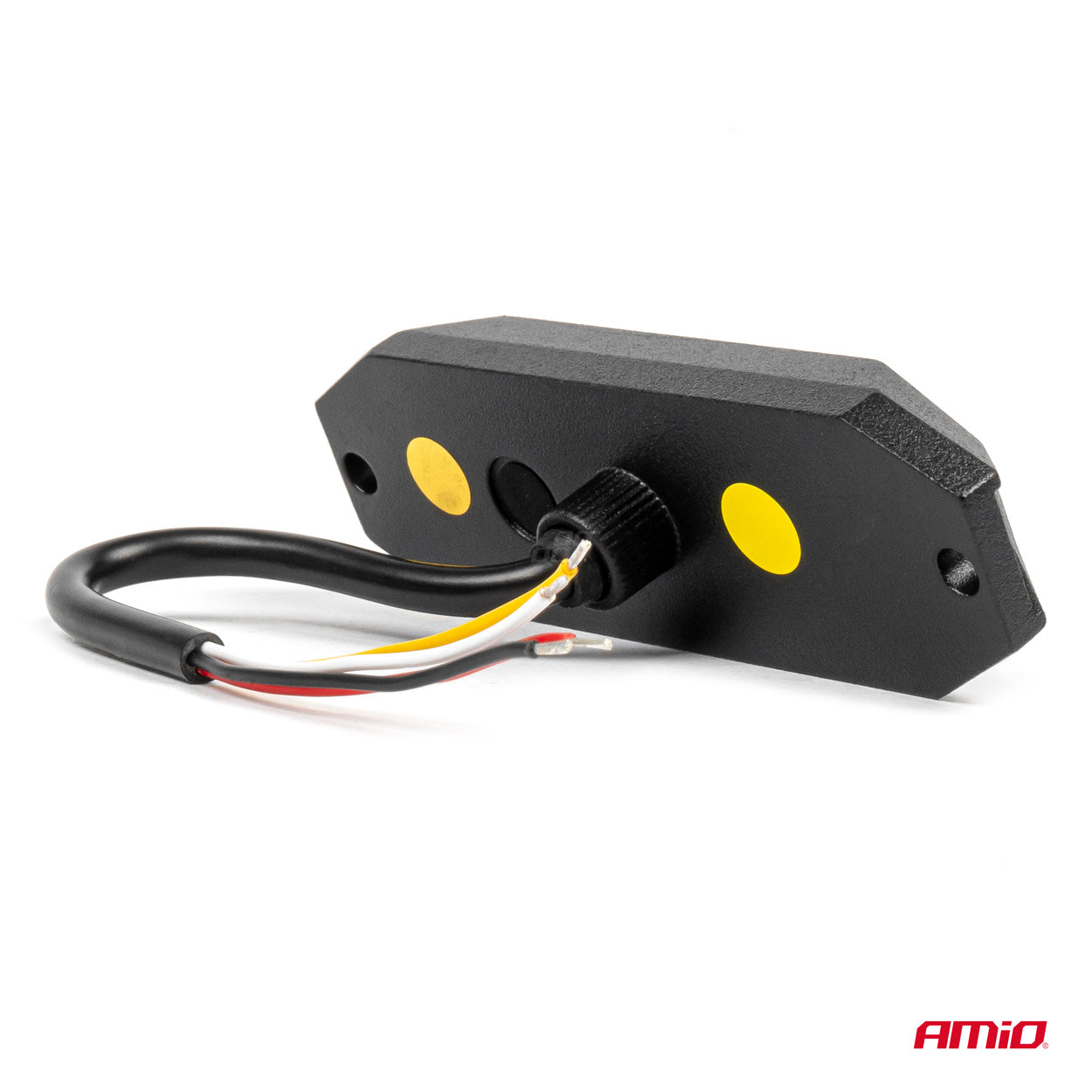 Sidevisning af slim LED-advarselslampe til grill
