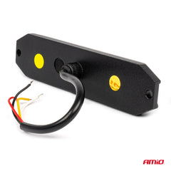 Orange LED-advarselsblink med monteringshuller