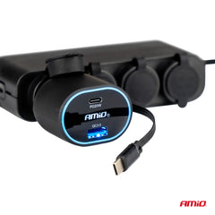 USB-billader med Quick Charge 3.0 til bil