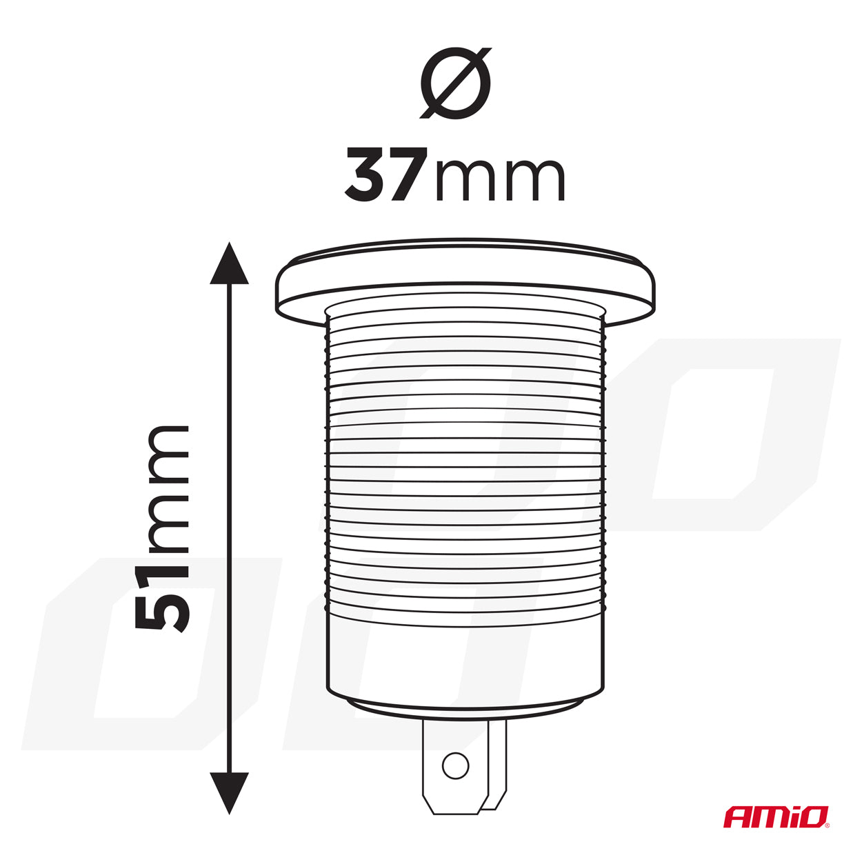 12/24V telefonoplader med Quick Charge 3.0