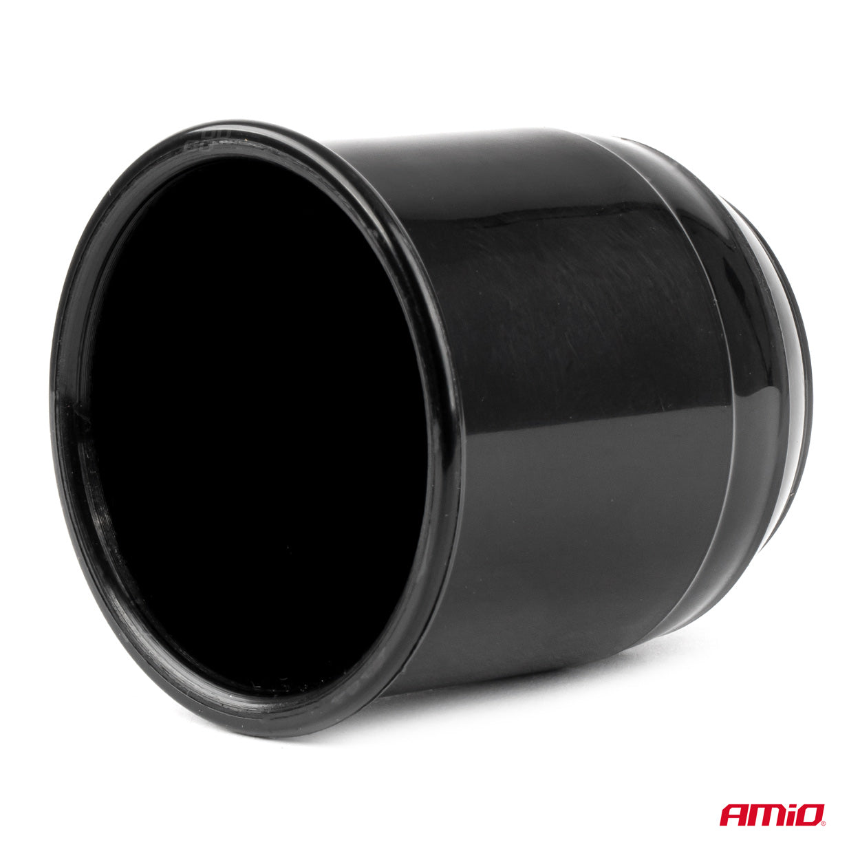 Kuglekappe til anhængertræk i sort plast