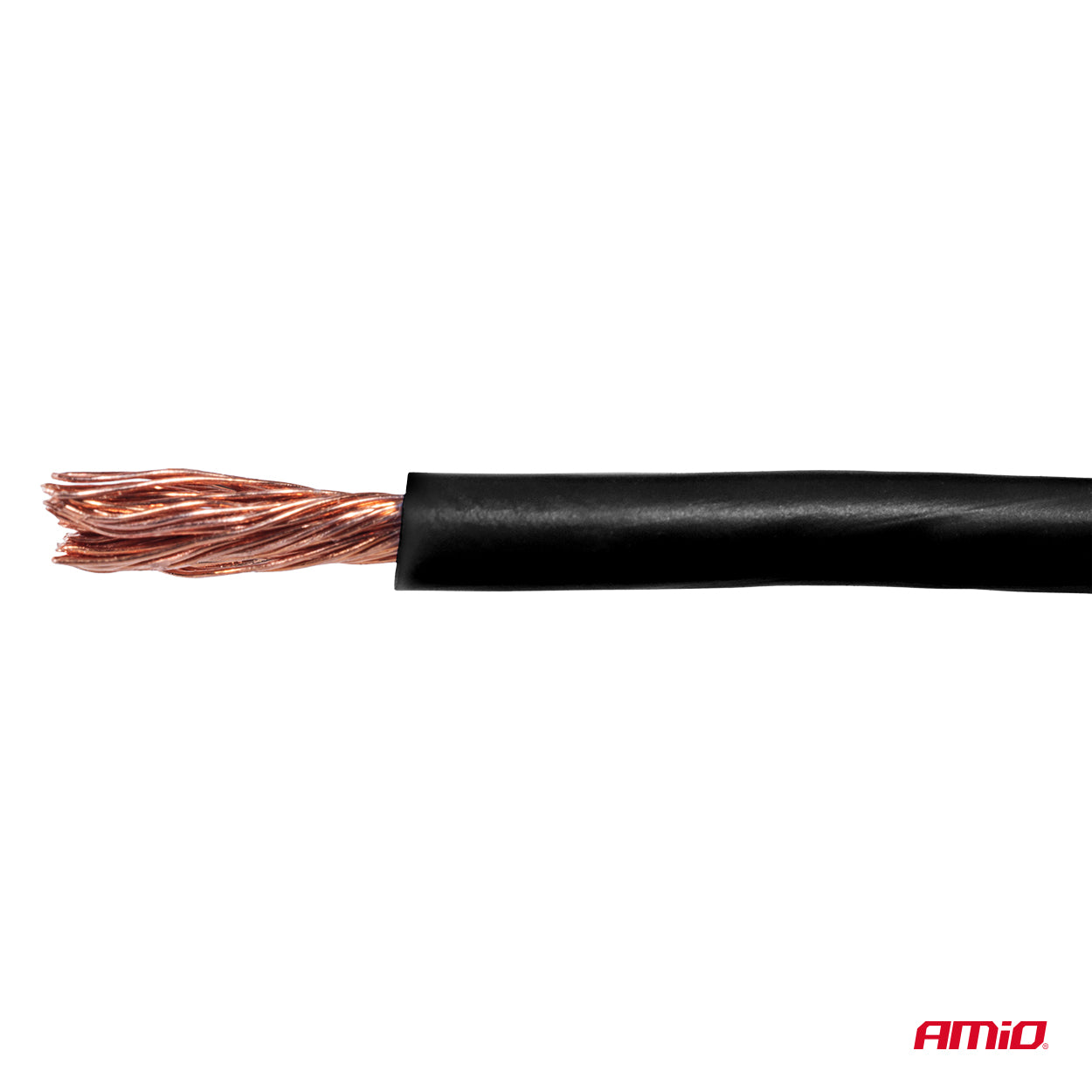 Sort CCA kabel med 1 x 1 mm² tværsnit