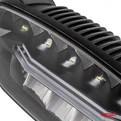 LED-fjernlys med positionslys set bagfra